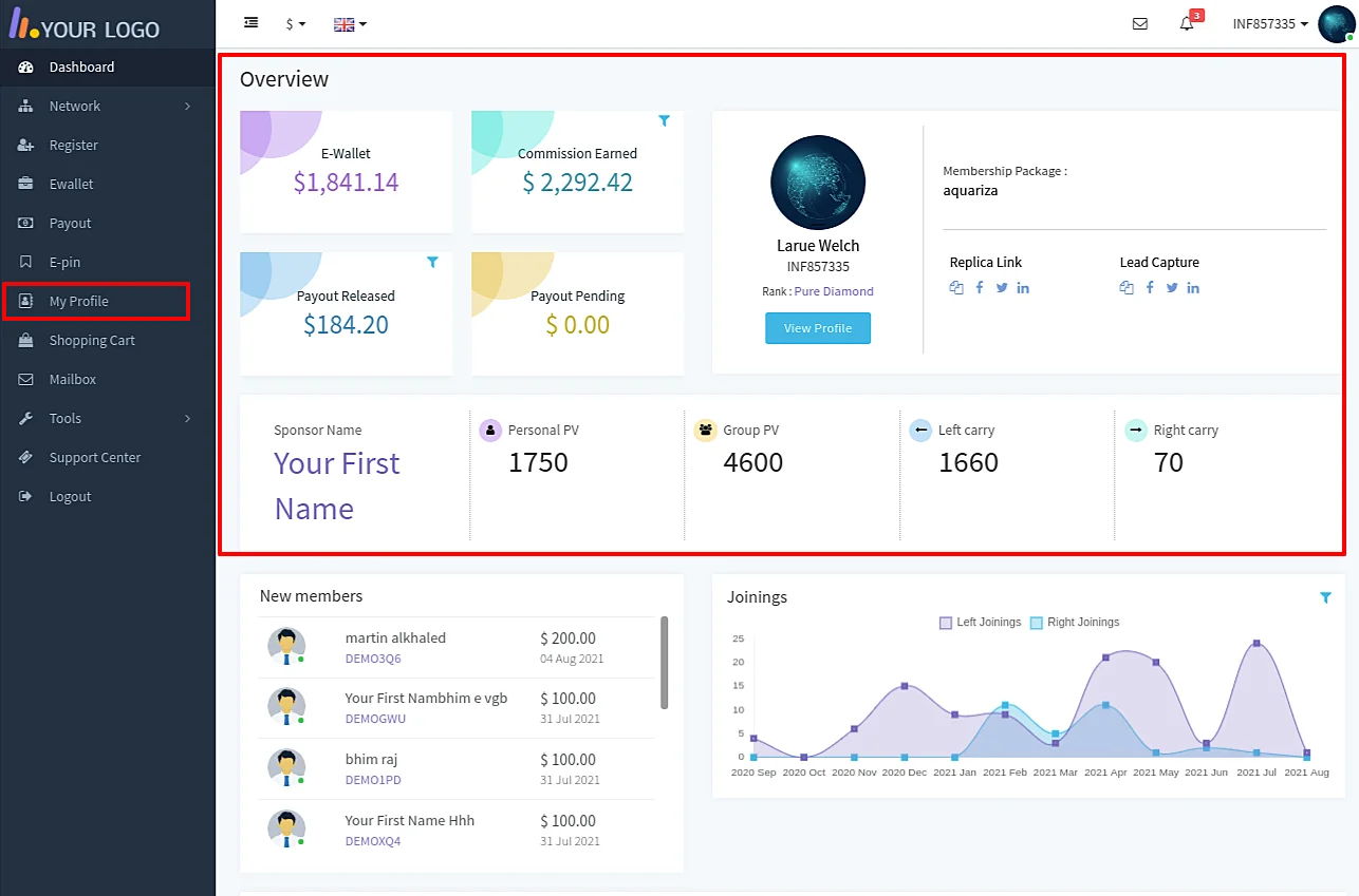 Infinite MLM Software Version 13