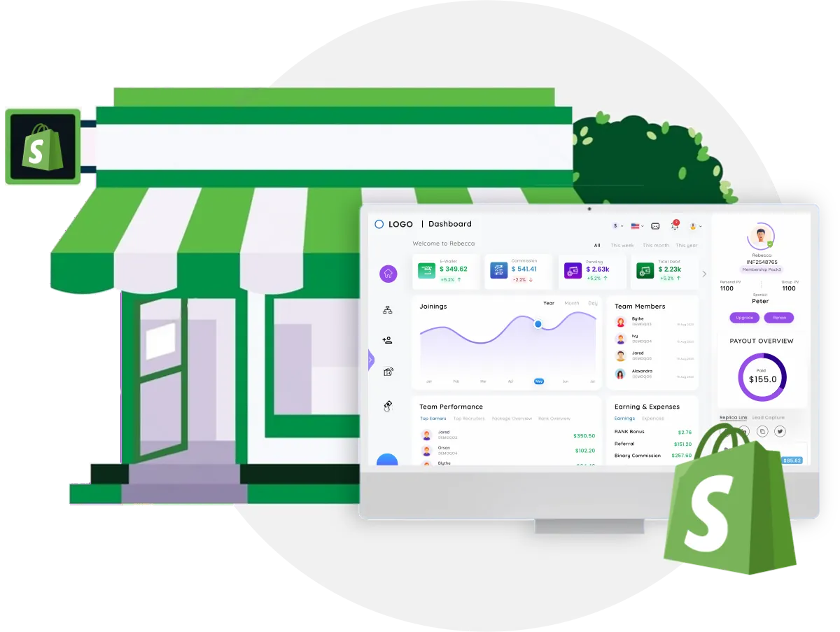 Shopify MLM Software